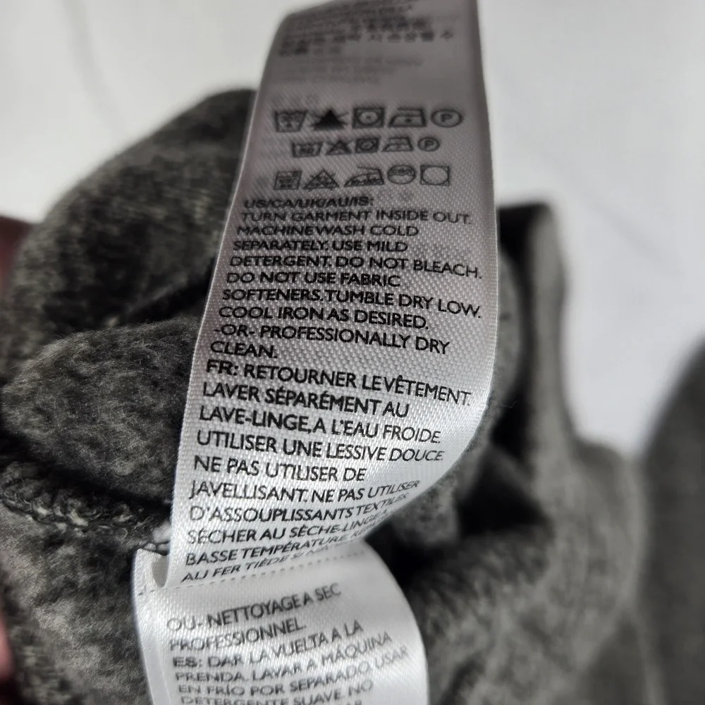 Eddie Bauer Pullover Sweater Mens XL Gray Radiator Fleece Mock Neck Snap Outdoor - Picture 9 of 11